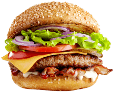 hamburger au poulet frais