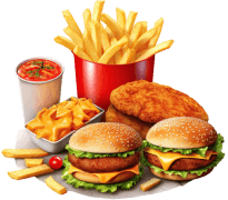 double burger et frites