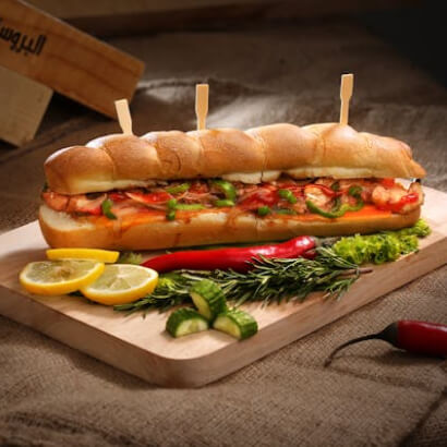 hot dog aux légumes et au bœuf